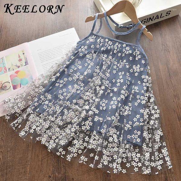 

girl's dresses keelorn girls flowers dress summer girl kids soft mesh baby elegant costumes children clothes vestidos 3 7y1, Red;yellow