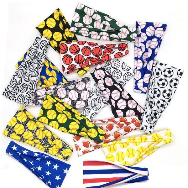 

fashion rugby softball football pattern basketball sports headband woman yoga headscarf game match hairband hair acc jllvnm