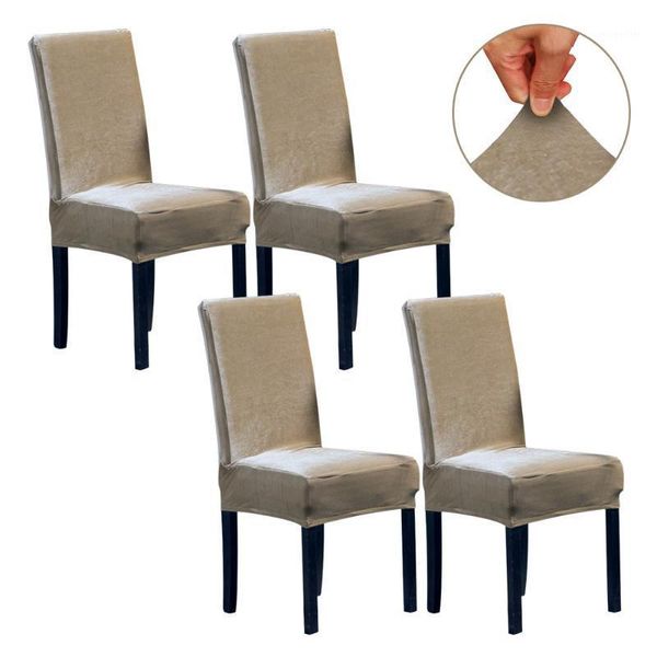 

chair covers slipcover dining room banquet protective cover solid soft elastic party wedding removable washable home decor kitchen1