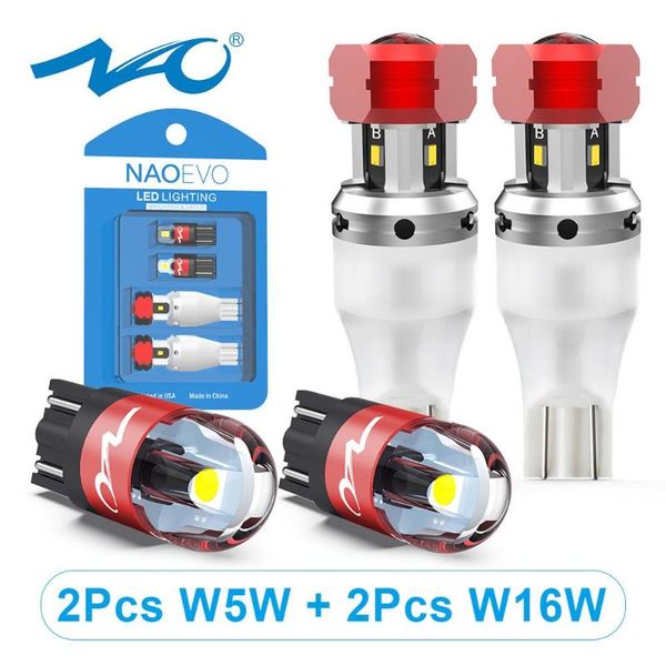 

nao t10 w5w w16w led 2000lm 8w t15 921 back up light 5w5 wy5w 912 4smd csp chips len white reverse lamp