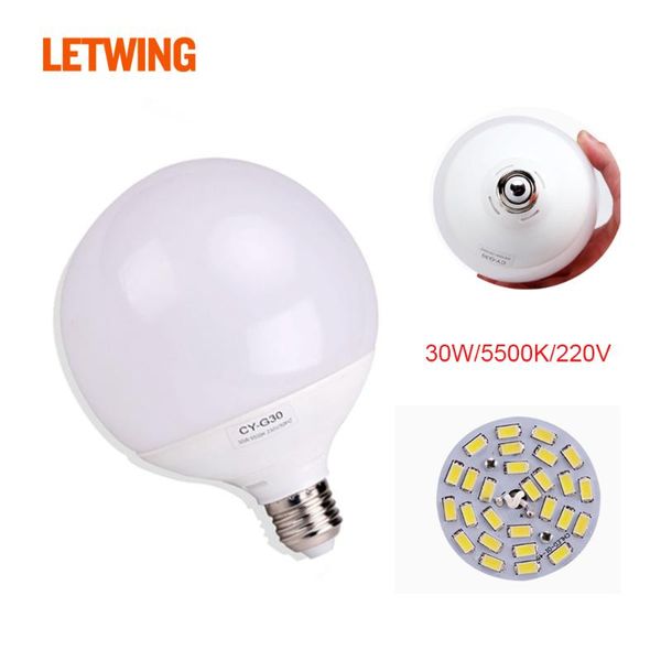 

high brightness led lighting bulb led lamp light bulb 30w e27 220v 5500k for pgraphy studio