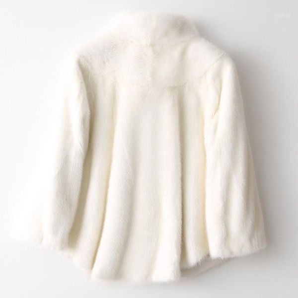 

real mink women natural fur coat thick warm winter jacket womens short outwear chaqueta invierno hq12-ytm2236c yy3611, Black