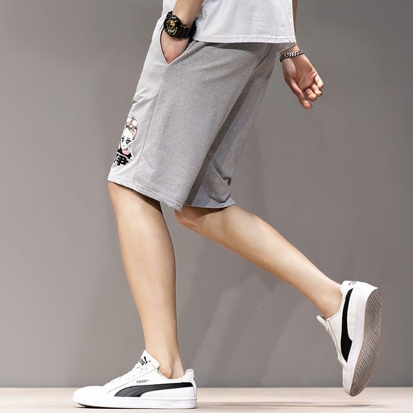 

shorts men's summer wear trendy ice thin fashion pants, White;black