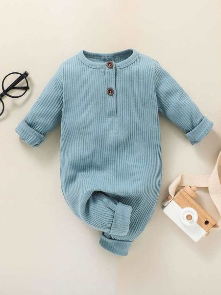 

baby half button jumpsuit she, Blue