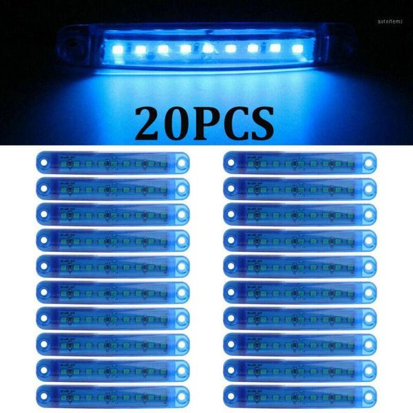 

w/ 40 screws lights 20x blue led clearance side marker truck trailer van1