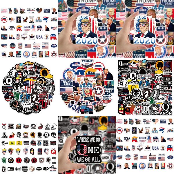 

donald trump 2020 stickers poster bumper sticker flag keep make america great decals for car styling vehicle paster 50pcs/pack d91705