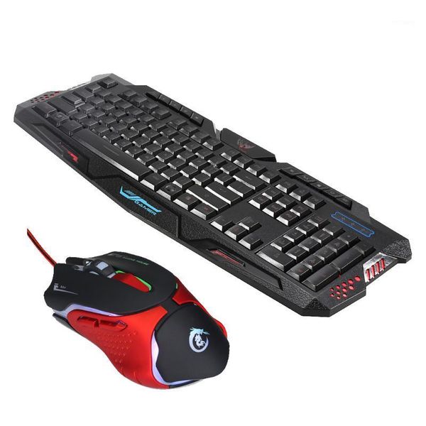 

usb wired backlight professional gaming keyboard mouse and mouse pad combo 3200dpi 6-button and keyboard set kit1