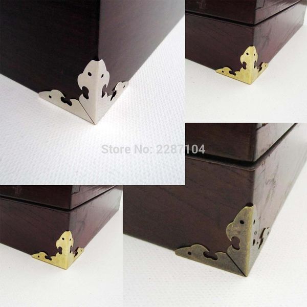 

12pcs brand new декоративное brass golden серебристые jewelry chest вино box деревянный чехол железный металл уголок protector nail bbyqqo h