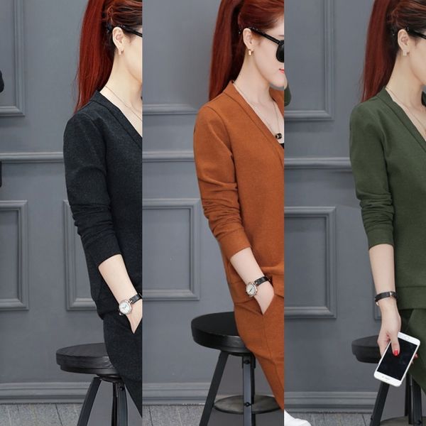 

f11li 2020 7 autumn new women's fashion fashion sweet temperament lady large 4 sleeve zipper cardigan zipper two piece suit ho64t, Gray