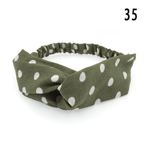 

korean sweet floral print cross knot wide headbands for women girls elastic plaid polka dots hair bands stretchy hair ribbons q bbyzpv