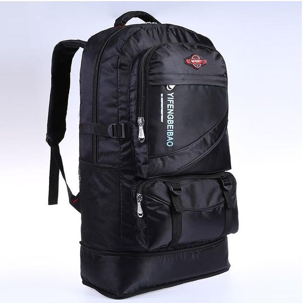 

backpack 60l waterproof male nylon travel pack sports bag outdoor mountaineering hiking climbing camping for men