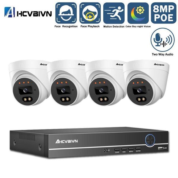 

wireless camera kits h.265 4ch 5mp poe nvr kit cctv security system two-way audio video surveillance set hd ip monitoring system1