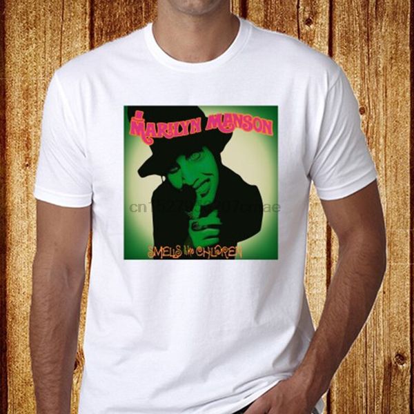 

new marilyn manson smells like children rock icon men's white t-shirt size s-3xl sport hooded sweatshirt hoodie