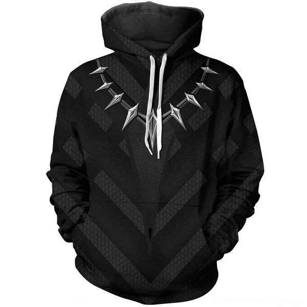 

xfnlc new panther hoodie panther new cosplayclothes cosplayclothes pullover sweaterhoodie sweateranimation sweater animation pullover sweate, Black