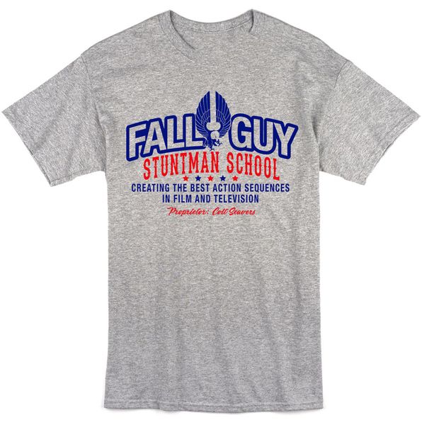 

fall guy stuntman inspired mens t-shirt tee - retro usa 80's tv new tee shirt sport hooded sweatshirt hoodie