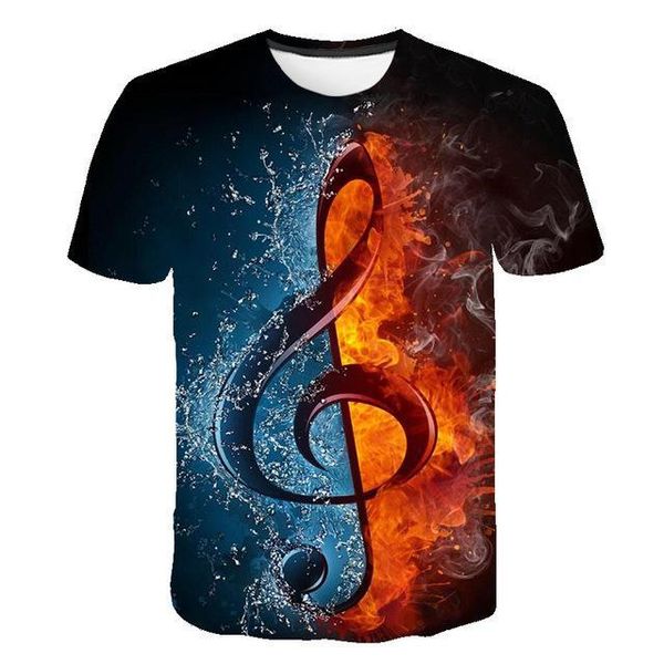 

flame music 3d guitar metal print gothic anime 3d print shirts kawaii funny aesthetic men clothing