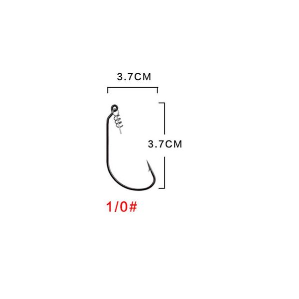 

10pcs 0.6g 0.9g 1g 1.2g 1.6g crank jig hook fishing hook single circle jig lure hard bait soft worm jig hook for wmtnuz