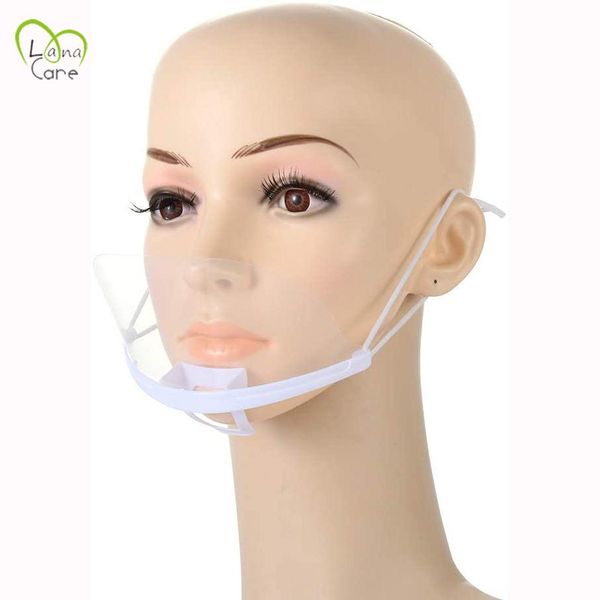 

ресторан рот маска sheild transparent унисекс маска рот многоразовый пластиковые маски для отеля chef sqcecl pp2006