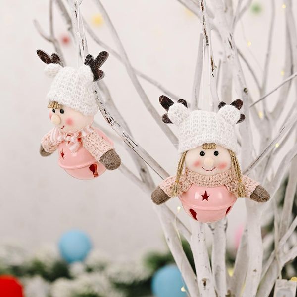 

cute christmas doll decorations antlers kids bell pendants boys pendants girls bell christmas doll pendants.