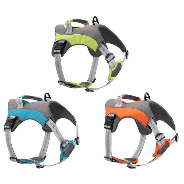 

dog collars & leashes pet walk out harness vest adjustable breathable mesh reflective chest collar for small medium large dogs