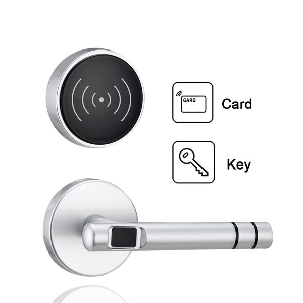 

zinc alloy silver split keyless intelligent digital rfid card door lock security electric lock for home or l
