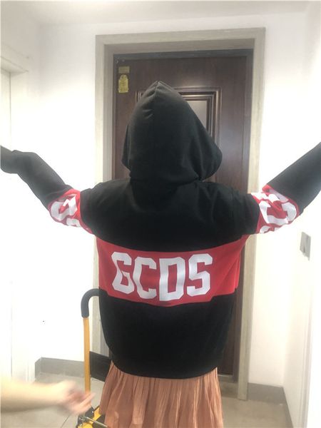 

brand hoodie spring autumn sleeve knitting thickened gcds letter sweater fashion outlet, Black