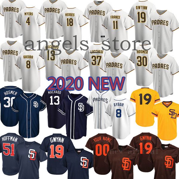 

mens san custom 2020 pirela padres machado garcia cordero hedges reyes cordero schimpf hedges robinson margot meyers hoffman gwynn tatis jr, Blue;black