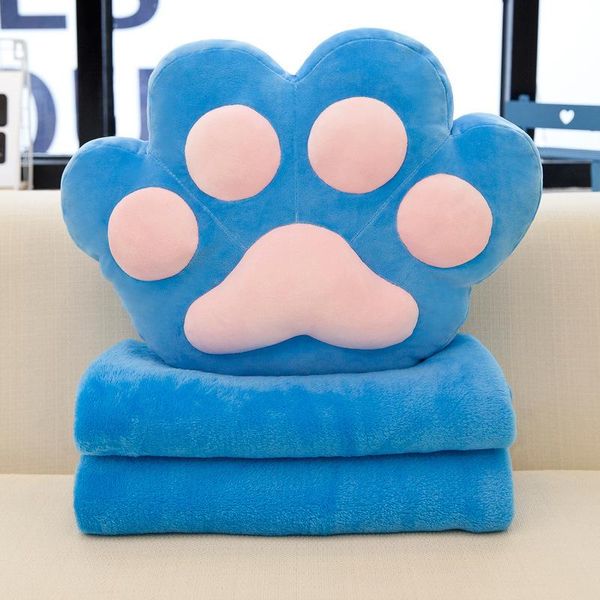 

2 in 1 animal bear pillow stuffed back cushion bedding blanket baby gift cushions