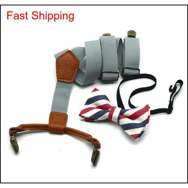 

high elastic elastic butterfly knot kids baby boys toddler wedding matching braces suspend qylusz bdefashion, Black;gray