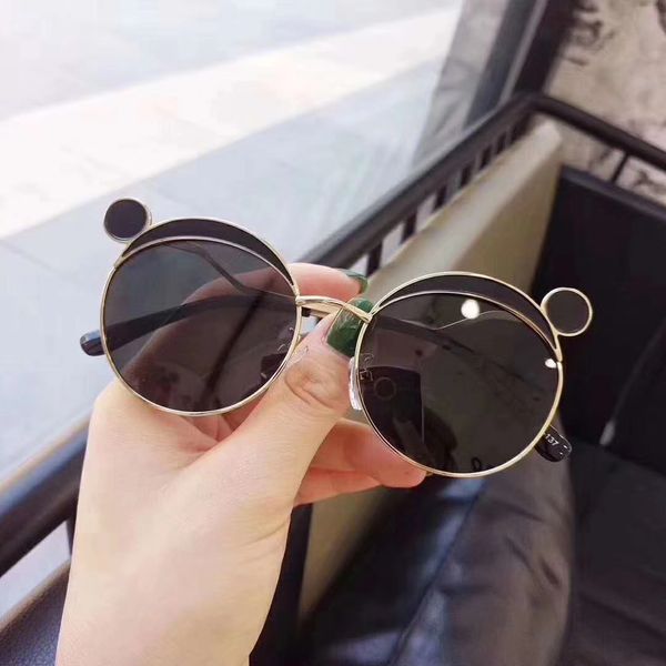 

boys and girls baby cute bear ears polarized sunglasses children's pgraphy fashion glasses, White;black