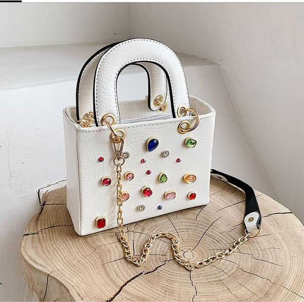 

hbp purse and handbag crocodile diamonds shoulder bags for women 2021 luxury women bags designer pu crossbody bag girl flap clutches