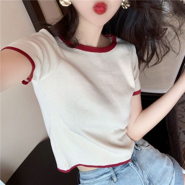 

dress with t-shirt skirtshort skirt skirthigh waist pantsnet red short sleeve t-shirt for women's wear 8ezc0, White