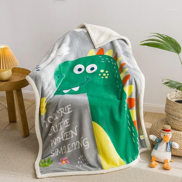 

blankets double layers thickened winter cover blanket cartoon flannel cashmere children shawl soft warm sofa bed nap1