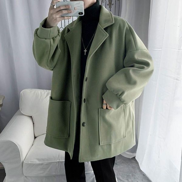 

men's solid long trench straight men casual loose windbreaker coats 2020 autumn korean new men's hip hop outerwear, Tan;black