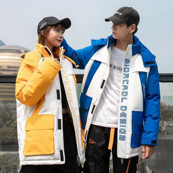 

down jacket men's middle and long style over the knee thickened korean version popular outdoor lovers' winter clothes1, Black