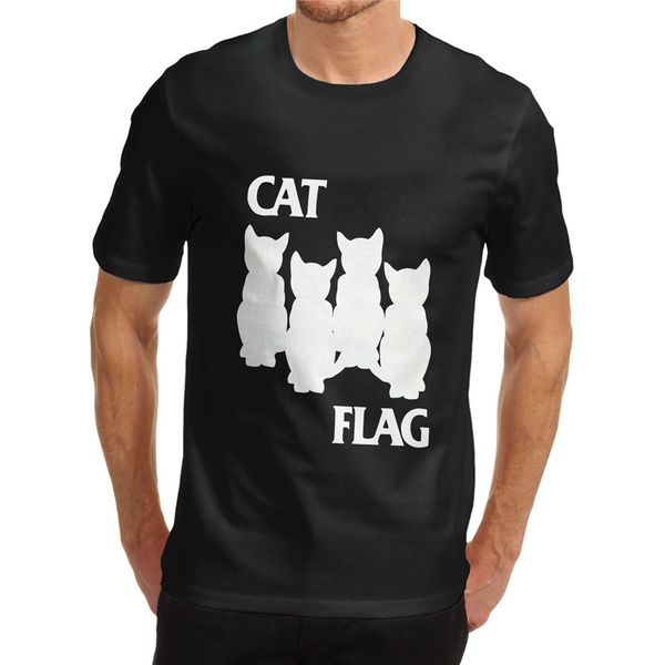 

men's black cat flag novelty t-shirt custom print tee shirt sport hooded sweatshirt hoodie