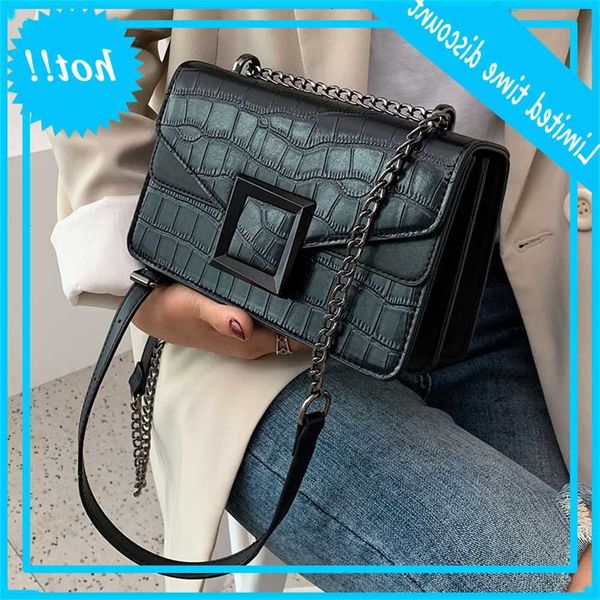 

fashion crocodile pu leather crossbody for women 2020 new handbags ladies designer shoulder messenger bags female purses dqxn