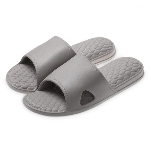 

slippers men indoor shoes solid bathroom casual flip flops non-slip summer slides flat sandals zapatos hombre1, Black