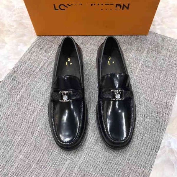 

plaid leather men luxury dress shoes fashion elegant lace up pointed toe formal business office suit wedding loafers, Black