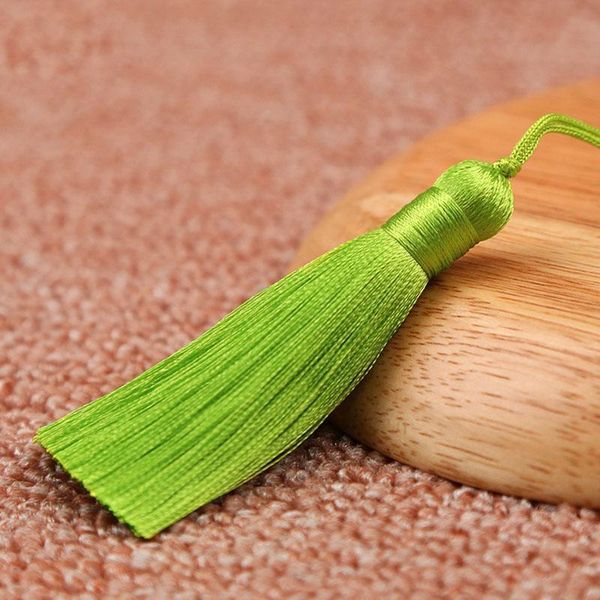 

1pcs 8cm long multicolors cotton silk tassels charms pendants fit bag car decoration satin tassels cords for diy jewelry making h qylfdy