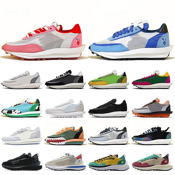 

2021 fashion waffle ldv strangelove women mens running shoes nik nylon white black dio chunky dunky nyc pigeon mens trainers sports sneakers