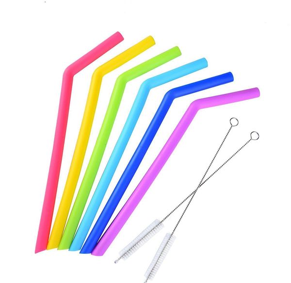 

food grade sile drinking straws 25cm sile straight bent straws set with tw jllbrv dh_garden