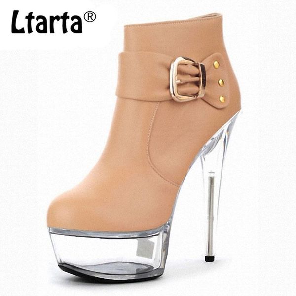 

boots ltarta 2021 super high-heeled crystal low-heeled selling 15cm fine-heeled bow bride bootless woman lyp-c-111, Black