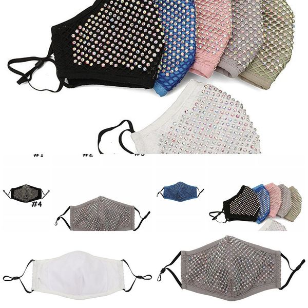 

face breathable dustproof masks diamond reusable mask washable with pm2.5 filter gasket d 1vny