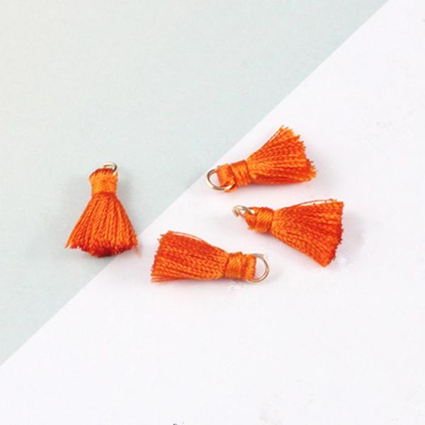 

30pcs 1.5cm mini polyester thread tassel pendant for jewelry making diy bracelet cellphone pendant finding craft tassels h wmtuif