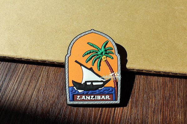 

zanzibar, tanzania africa tourist travel souvenir 3d rubber fridge magnet gift idea1