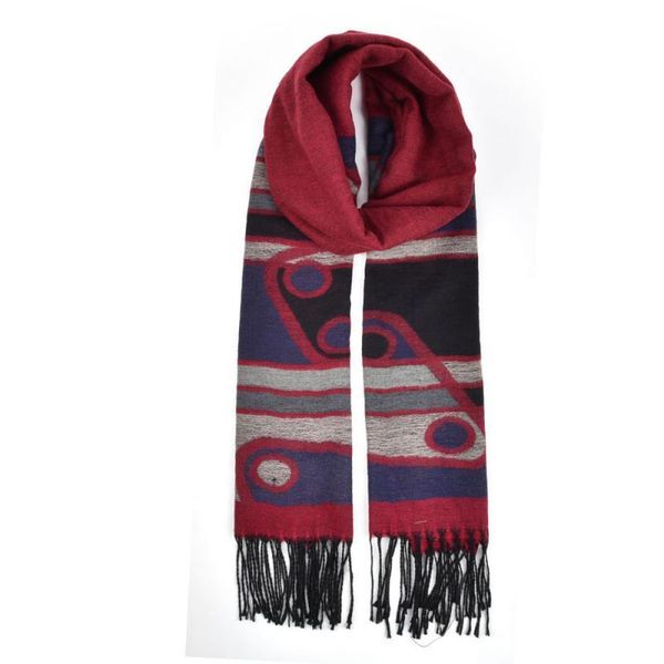 

scarves soft cashmere women autumn printed wraps thin long scarf with tassel casual lady winter female shawl sf850, Blue;gray