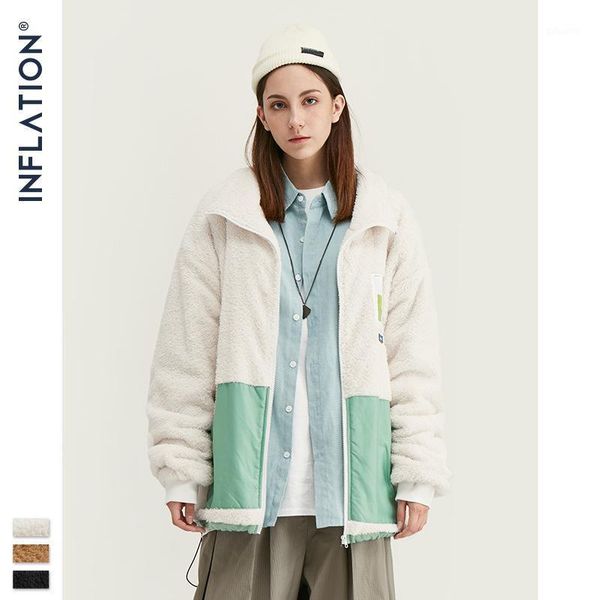 

inf men's |2020 spring new american and american trench coat pocket mosaic coral velvet men's coat popular logo1, Tan;black