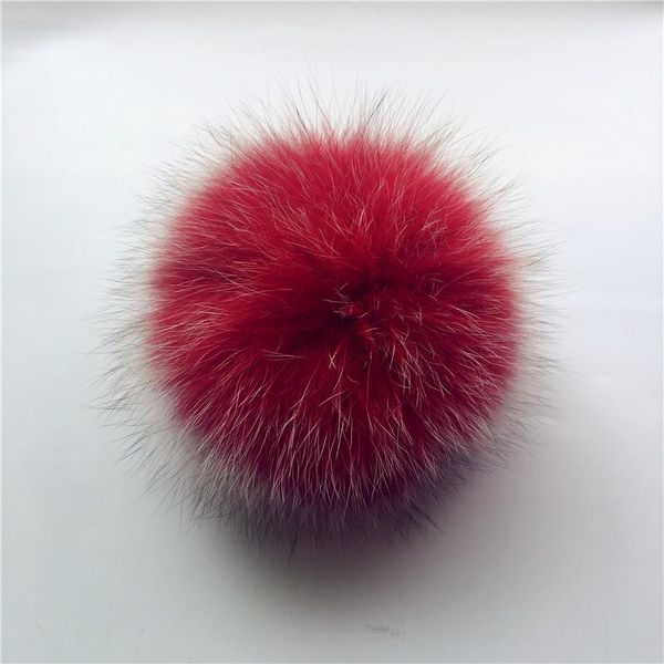 

11pcs promotion 100% real raccoon fur pompoms luxurious fur balls genuine fur pom pom for bag hats cap s attached the hasp wmttoa, Black;white