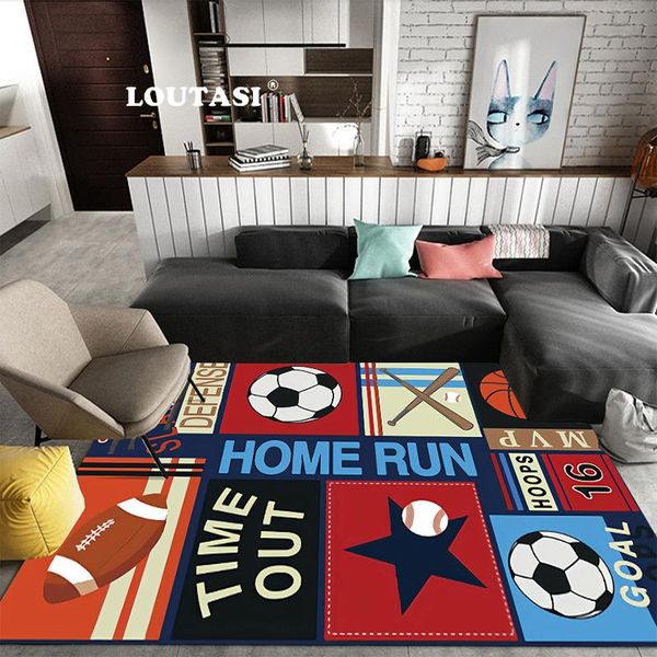 

carpets loutasi cartoon ball printed carpet door mat for living room bedroom study environmental area rugs tapis non-slip chair